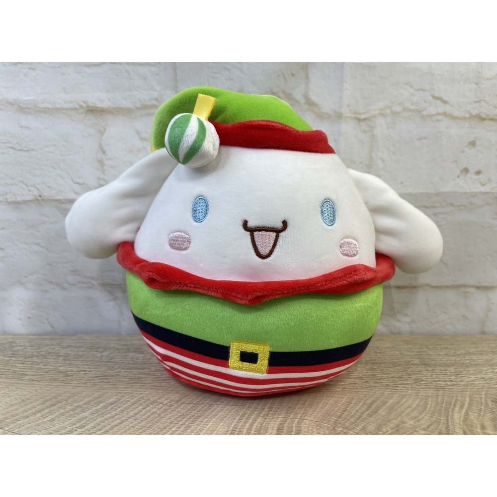 Squishmallows CINNAMOROLL HOLIDAY ELF 6.5" Stuffed Toy Christmas 2023